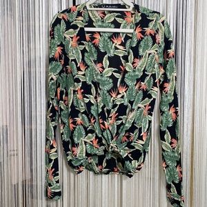 For Love & Lemons Tropical Wrap Top